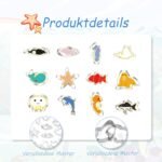 12 vnt. jūros gyvūnų sausainių formelės - Image 3