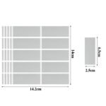 100 vnt. pilkų nutrinamų lipdukų - Image 4