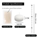 Bolosa 20 plaukiojančių žvakių - Image 2