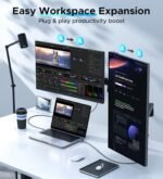 WARRKY 4K USB C–HDMI kabelis, pintas, padengtas auksu - Image 3