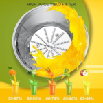 Vaisių, dažovių sulčiaspaudė 600w - Image 6