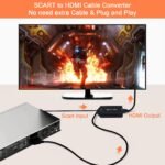 „Scart“ į HDMI adapteris su „Full HD“ išvestimi ir laidais – 181 cm - Image 2