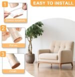 RUSIDO 20 vnt. kėdžių kojų apsaugos 33-40 mm - Image 3