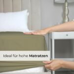 Paklodė su guma 200x200 šalavijų žalia - Image 2