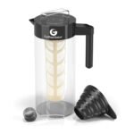 1,4 l šaltos kavos, arbatos stiklinis indas su filtru