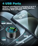 USB cigarečių lizdo adapteris 30 W - Image 2