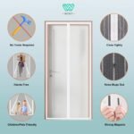 Magnetinis durų tinklelis nuo vabzdžių 120x210 cm (Trūksta tvirtinimo) - Image 3