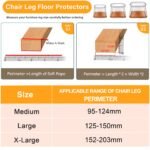 RUSIDO 20 vnt. kėdžių kojų apsaugos 36-44x65-68 - Image 3