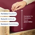 Paklodė su guma, ypač gili, 200 x 200 cm - Image 3