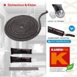 Krosnelės sandarinimo virvė 8mm x 2,5 m su klijais - Image 2