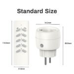 UCOMEN 2vnt rozetės su nuotolinio valdymo pultu - Image 2