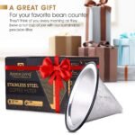 Nerūdijančio plieno kavos filtras suderinamas su „Chemex“, „Hario“, „Bodum“ - Image 4