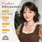 Moteriškas trumpas perukas su kirpčiukais - Image 2