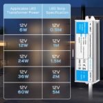 „BRIMETI“ LED transformatorius 24 V 60 W - Image 4