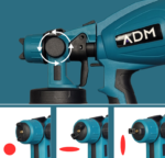 Akumuliatorinis dažų purkštuvas (suderinamas su Makita 18v bazės baterija) - Image 8