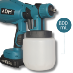 Akumuliatorinis dažų purkštuvas (suderinamas su Makita 18v bazės baterija) - Image 7