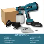 Akumuliatorinis dažų purkštuvas (suderinamas su Makita 18v bazės baterija) - Image 4