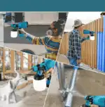 Akumuliatorinis dažų purkštuvas (suderinamas su Makita 18v bazės baterija) - Image 2