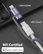 „Apple MFi“ sertifikuotas 36 W USB-C–Lightning adapteris - Image 5