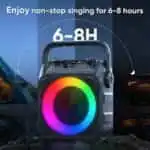 „Singmate“ karaoke aparatas, nešiojamas „Bluetooth“ garsiakalbis suaugusiems - Image 5